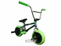 1080 Mini BMX Neo Chrome Jet Fuel Green Adult Bicycle 10 Wheels Stunt Freestyle