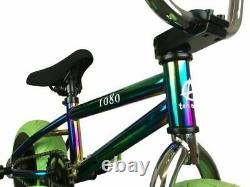 1080 Mini BMX Neo Chrome Jet Fuel Green Adult Bicycle 10 Wheels Stunt Freestyle