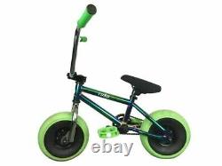 1080 Mini BMX Neo Chrome Jet Fuel Green Adult Bicycle 10 Wheels Stunt Freestyle