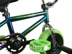 1080 Mini BMX Neo Chrome Jet Fuel Green Adult Bicycle 10 Wheels Stunt Freestyle