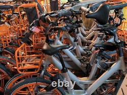10 x MoBike Orange/Silver City Bicycle Puncture Proof Tyres Paddle Bikes Joblot