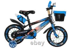 12/14/16 inch Kids Bike Bicycle Children Boys Blue Cycling Removable Stabilisers