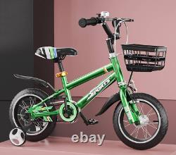 12/14/16 inch Kids Bike Bicycle Children Boys Metallic Green Cycling Stabiliser