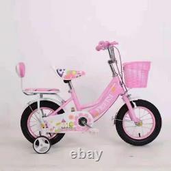 12/14/16 inch Kids Bike Children Girl Pink Bicycle Cycling Removable Stabiliser