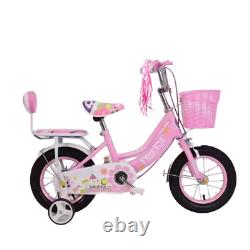12/14/16 inch Kids Bike Children Girl Pink Bicycle Cycling Removable Stabiliser
