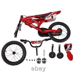 12/16 inch Kids Moto Bike Boys Girls Bicycle Cycling with Removable Stabilisers