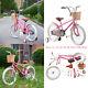 12-20 Inch Kids Bike Children Girls Bicycle Cycling Withstabilisers&basket Gifts