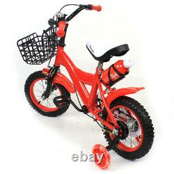 12 Inch Childens Kids Bike Bicycle Outdoor Cycling WithStabilisers Training Wheels