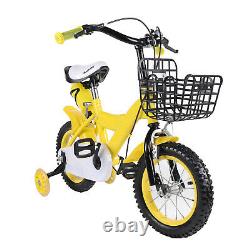 12 inch Kids Bike Bicycle Children Girls Boys Yellow Cycling with Stabilisers Gift