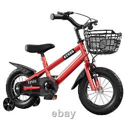 14/16Inch Kids Bike Bicycle Children Boys Girls Cycling Stabiliser Basket V7M8