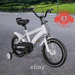 14 Children's Bicycle Child Training Bike with Handbrake & Removable Wheels UK