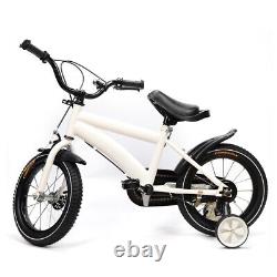 14 Children's Bicycle Child Training Bike with Handbrake & Removable Wheels UK