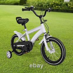 14 Children's Bicycle Child Training Bike with Handbrake & Removable Wheels UK