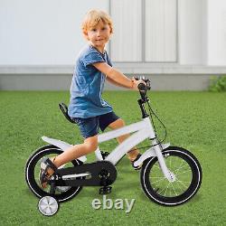 14 Children's Bicycle Child Training Bike with Handbrake & Removable Wheels UK