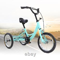 14 Tricycle Single Speed 3-Wheel Bicycle Bike for Kids with Rear Shopping Basket