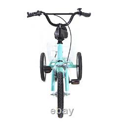 14 Tricycle Single Speed 3-Wheel Bicycle Bike for Kids with Rear Shopping Basket