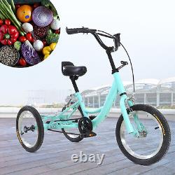 14 Tricycle Single Speed 3-Wheel Bicycle Bike for Kids with Rear Shopping Basket