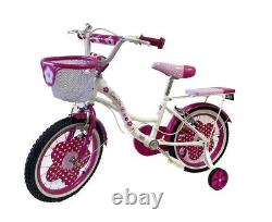 16'' Baby Bike Bike Camilla Pink + Doll Holder Bell Basket