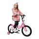 16 Inch Kids Bike Children Girls Pink Bicycle Cycling Removable Stabilisers New