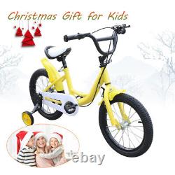 16 Kids Bike Children Unisex Bicycle Cycling Outdoor Kids Bike Bicycle Yellow