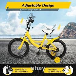 16 Kids Bike Yellow Bicycle Height Adjustable For 5-8 years old Boys Girls