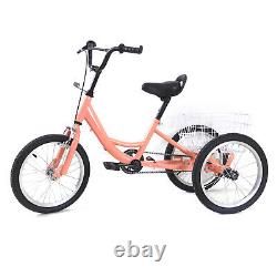 16 Kids Tricycle Single Speed Children Unisex 3 Wheel Bike Bicycle with Basket UK