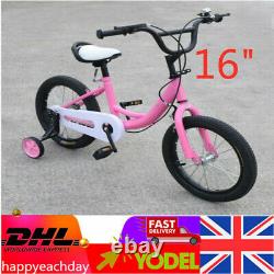 16 inch Girl's Kids Children Bike Bicycle Cyclings Pink With Auxiliary Wheel