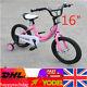 16 Inch Girl's Kids Children Bike Bicycle Cyclings Pink With Auxiliary Wheel