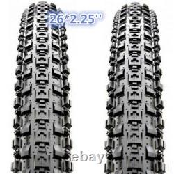 1 PAIR 26'' Maxxis Crossmark MTB Tyres. 26 x 2.25 Mountain Bike Tires Black NEW