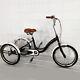 20 3 Wheel Bicycle Adult Tricycle Single Speed Bike Basket High-carbon Steel