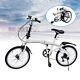 20 Adult Folding Bike 7 Speed White V-brake Heavy Duty Folding Bicycle Commuter