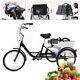 20 Adult Tricycle 3 Wheel Bicycle Trike Bike With Shopping Basket & Child Seat