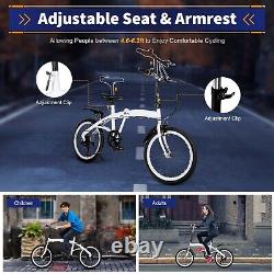 20 Folding Bike Adults Bicycle Lightweight Alloy Bicycle Folding City Bike