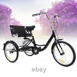 20 Trike Tricycle 3-Wheel Bike Bicycle With Folding Back Basket+Child Seat