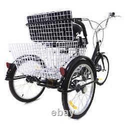 20 Trike Tricycle 3-Wheel Bike Bicycle With Folding Back Basket+Child Seat