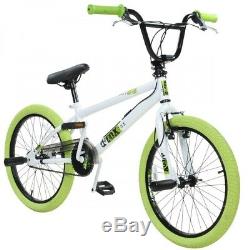 20 Zoll BMX Bike Fahrrad Freestyle Kinderfahrrad Kind Rad deTOX 20 weiß/grün