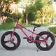 20 Inch Bike Girls Pink Bicycle Front Suspension Cycling Disc Brake Xmas Gift Uk