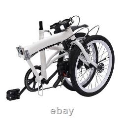 20inch Folding Bike City Bike Heavy for Adult 7-Gear Double V-brake Kick Stand