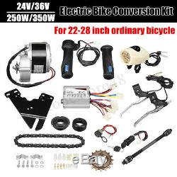 24V 36V 250W 350W Electric Bike Conversion Kit Motor Controller fr 22-28 E-Bike