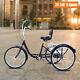 24 3-wheel Bike Adult Tricycle 6-speed Cruise Bicycle Tricycle +shopping Basket