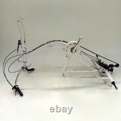 24 6 Speeds Adult Tricycle White 3 Wheel Bicycle Cruise Trike + Basket & Lamp
