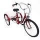 24 Adult Tricycle 6 Speeds 3 Wheel Bike Cruise Trike Bicycle + Shopping Basket