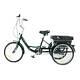 24 Adult Tricycle Cargo Bike British Racing Green Trike W. Basket Digit Lock