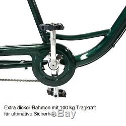 24 Adult Tricycle Cargo Bike British Racing Green Trike w. Basket Digit Lock