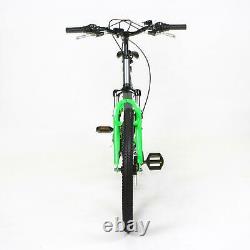 24 LIT Boys Kids BIKE FireCloud DISC Bicycle in GREEN (Dual Sus) Clearance