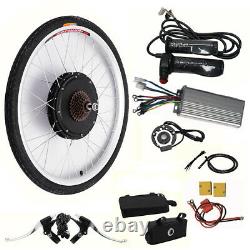 2648V 1000W Electric Bicycle Motor Hub Conversion Kit E-Bike Speed Rear Wheel