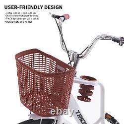 26Inch Adult Bike City Bikes Ladie Women Bicycle Vintage with Basket Cycle New