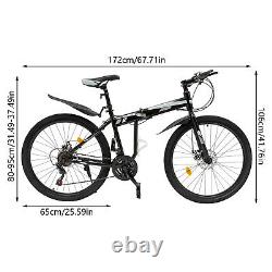 26'' 21 Speed Mountain Bike MTB Bicycle Folding Mountain Bike with Disc Brake