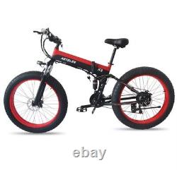 26 Folding Electric Bike City E-Bike Mountain Bike 15Ah Fat Tire Bicycle