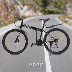 26 Inch Mountain Bike Womens Mens Mountain MTB 21 Speeds Bicycle with Disc Brake